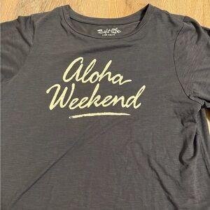 Salt Life Charcoal Aloha Weekend Tee